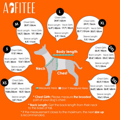 AOFITEE dog coat reflective neckline boosts visibility during night walks.