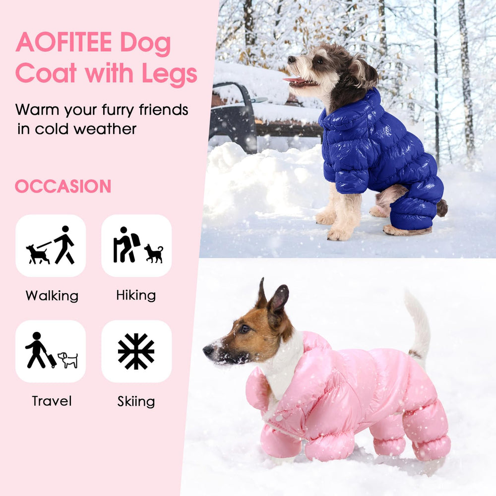 AOFITEE Dog Winter Coat windproof shell protects during blustery outdoor strolls