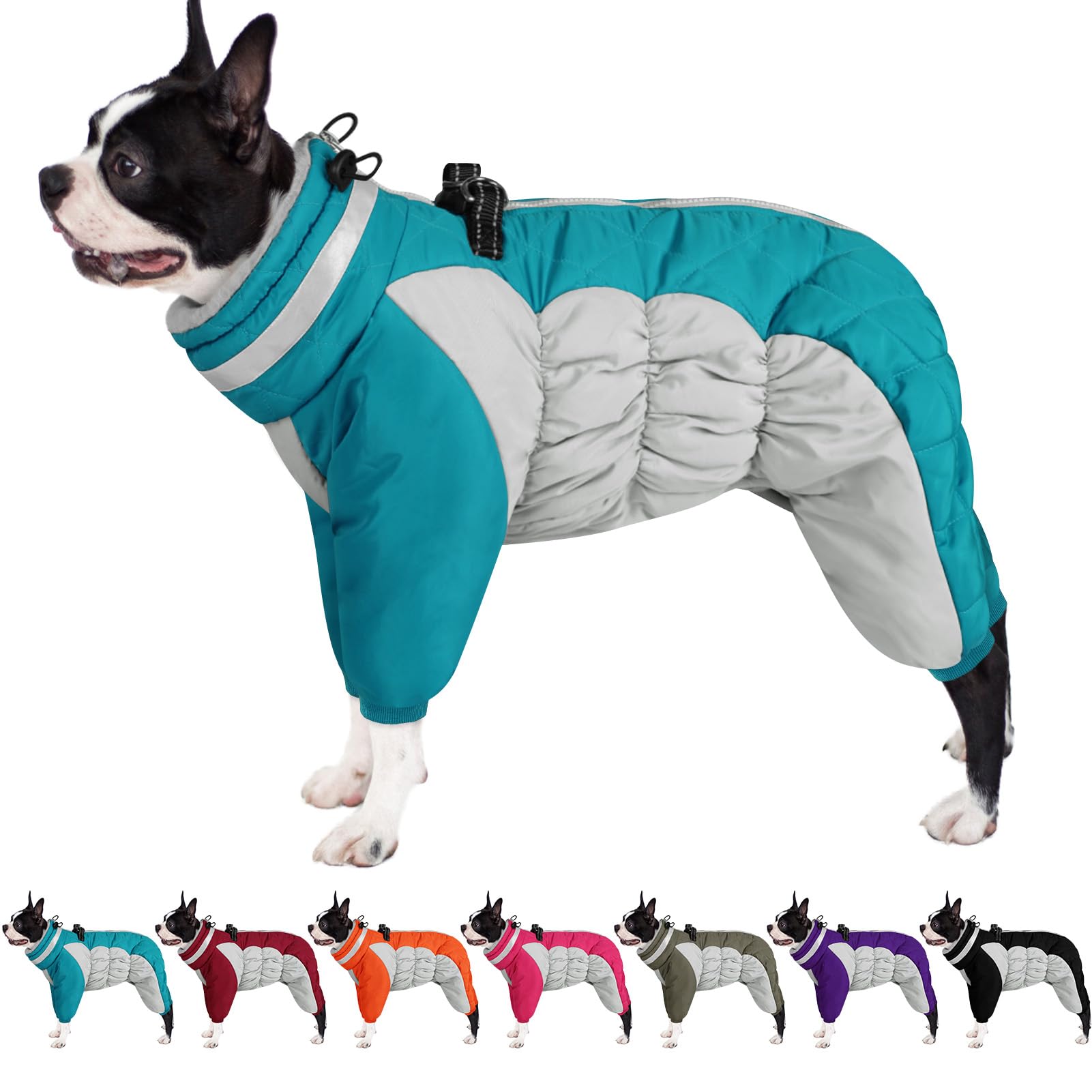 AOFITEE fullbody-dog-coat-warm-fleece keeps dogs cozy on cold walks