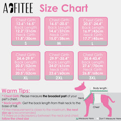 AOFITEE fleece-lined dog coat offers extra warmth for cold outings.
