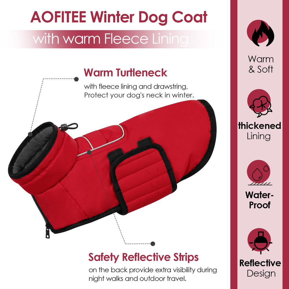 AOFITEE coat with furry collar adds cozy neck warmth for chilly days.
