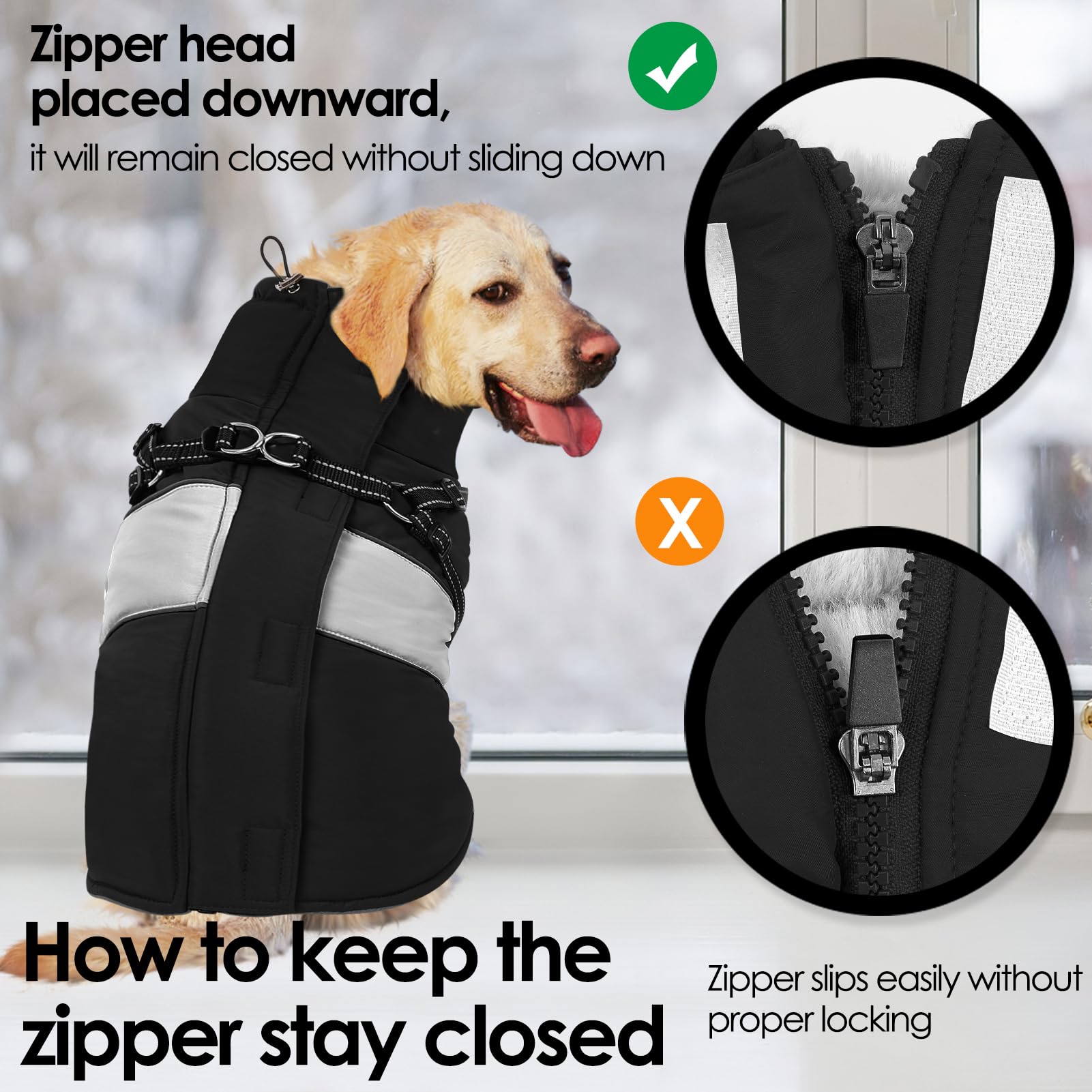 AOFITEE size chart helps choose the perfect fit for small to medium dogs