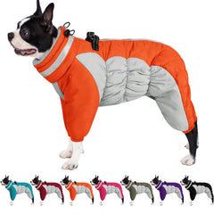 AOFITEE small dog coat with warm fleece lining for cold days.