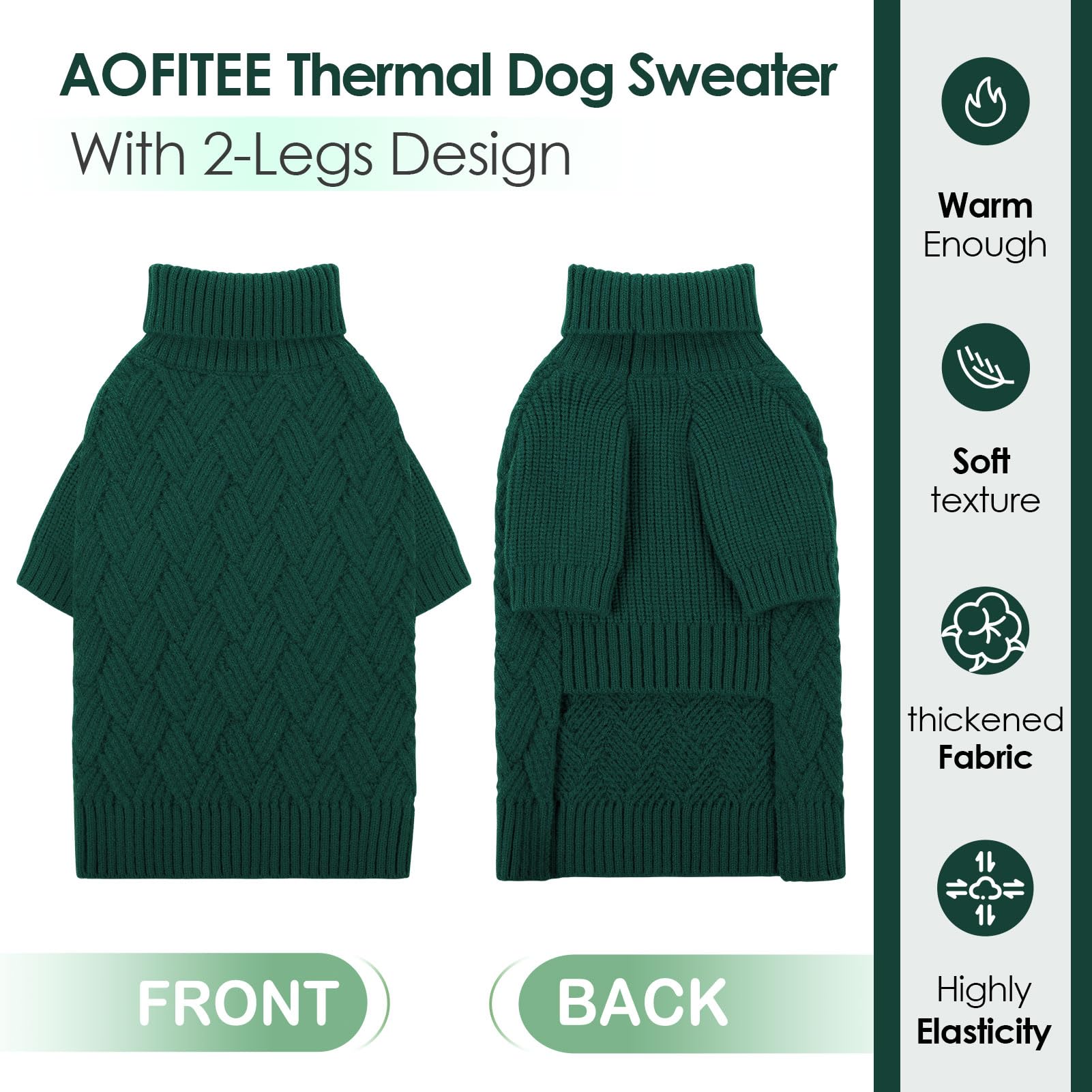 AOFITEE high abdomen opening enables quick potty breaks