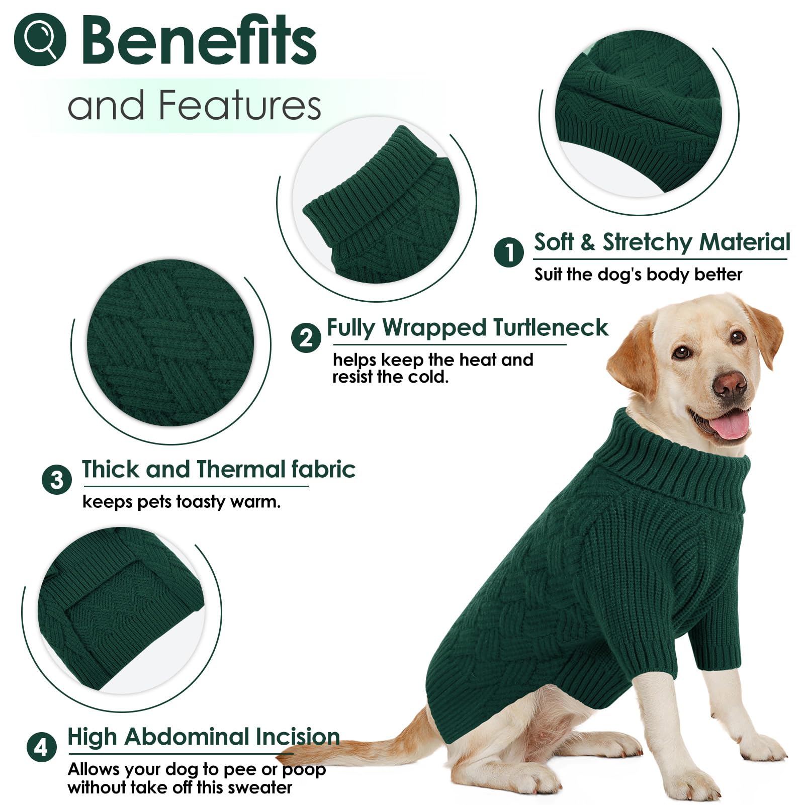 AOFITEE holiday-ready sweater for festive dog outfits