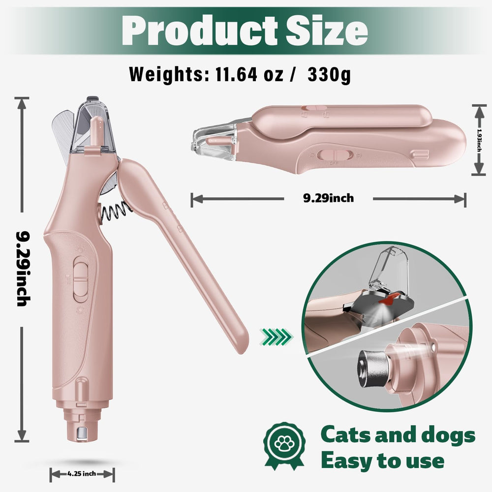 Aoioploa catcher-and-safety-nail-trimmer minimizes mess during grooming.