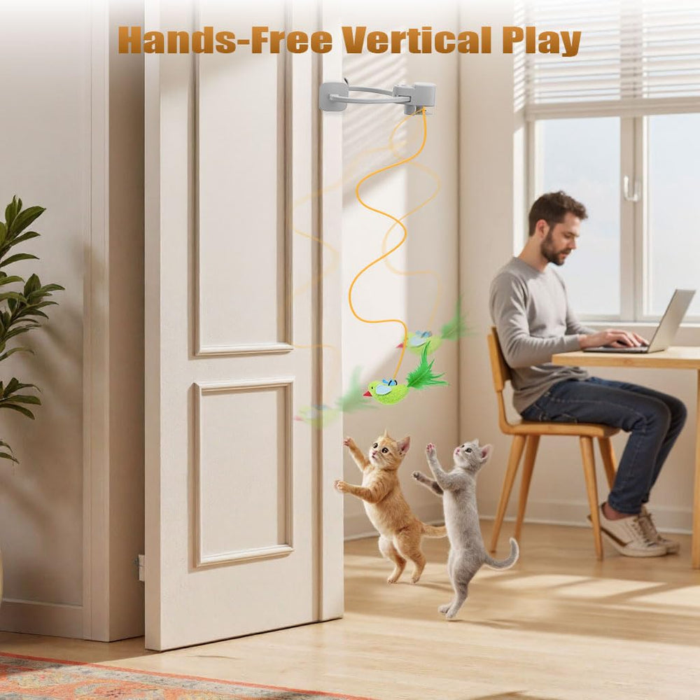 Aoioploa flying bird motion keeps cats engaged with realistic movement.