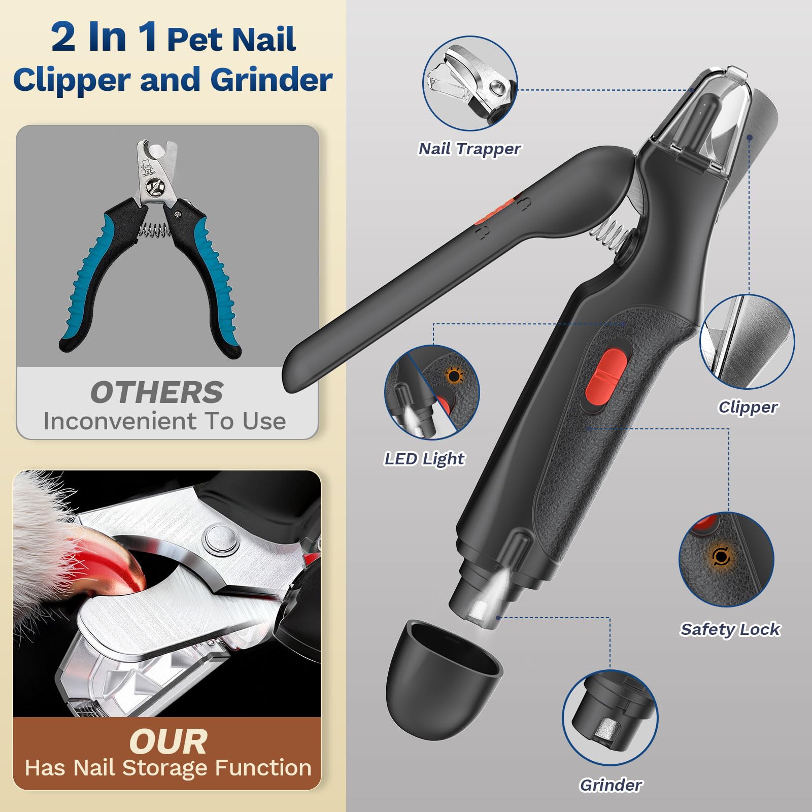 Aoioploa nail-trimmer for all sizes demonstrates versatility.