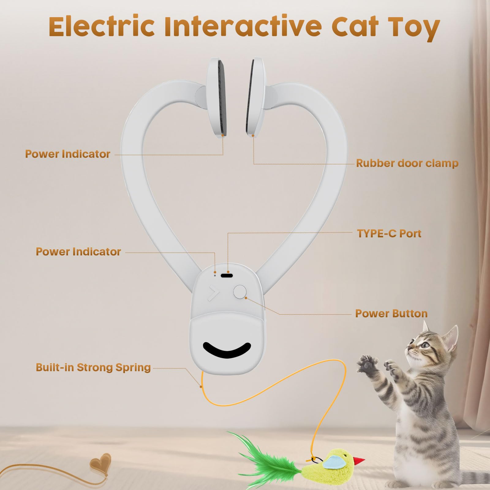 Aoioploa replaceable bird attachment refreshes curiosity and daily stimulation.