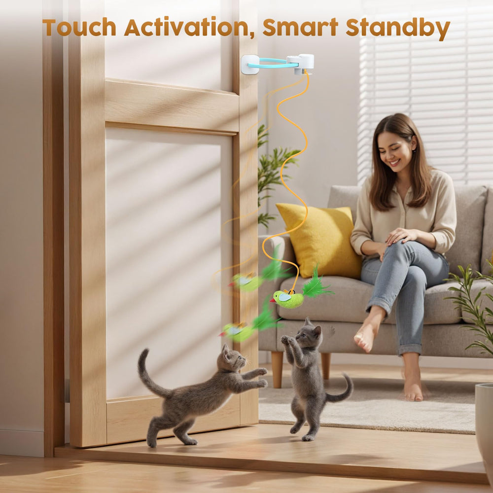 Aoioploa retractable line guiding vertical play in a home