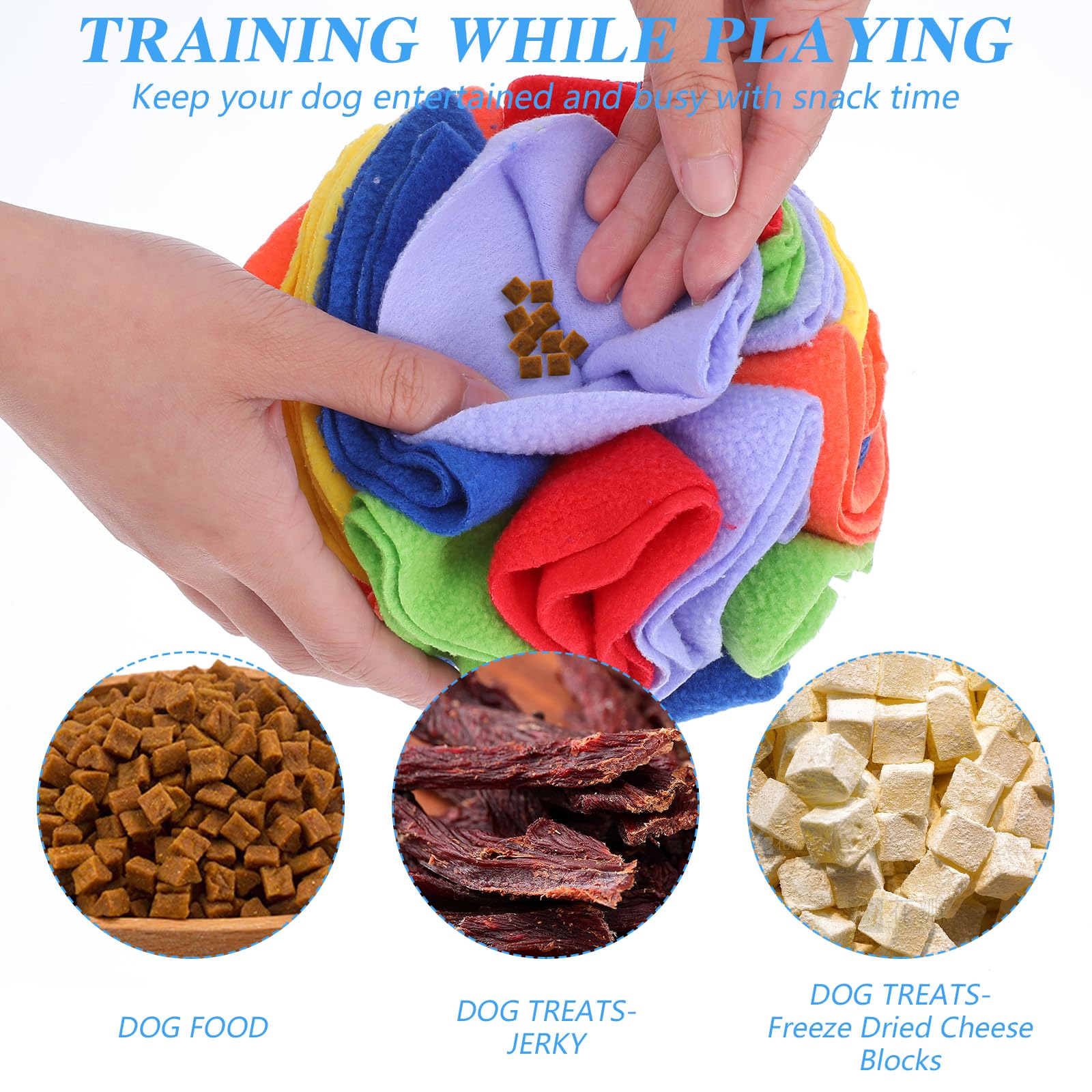 AojSup snuffle-ball easy-clean design features for busy pet parents