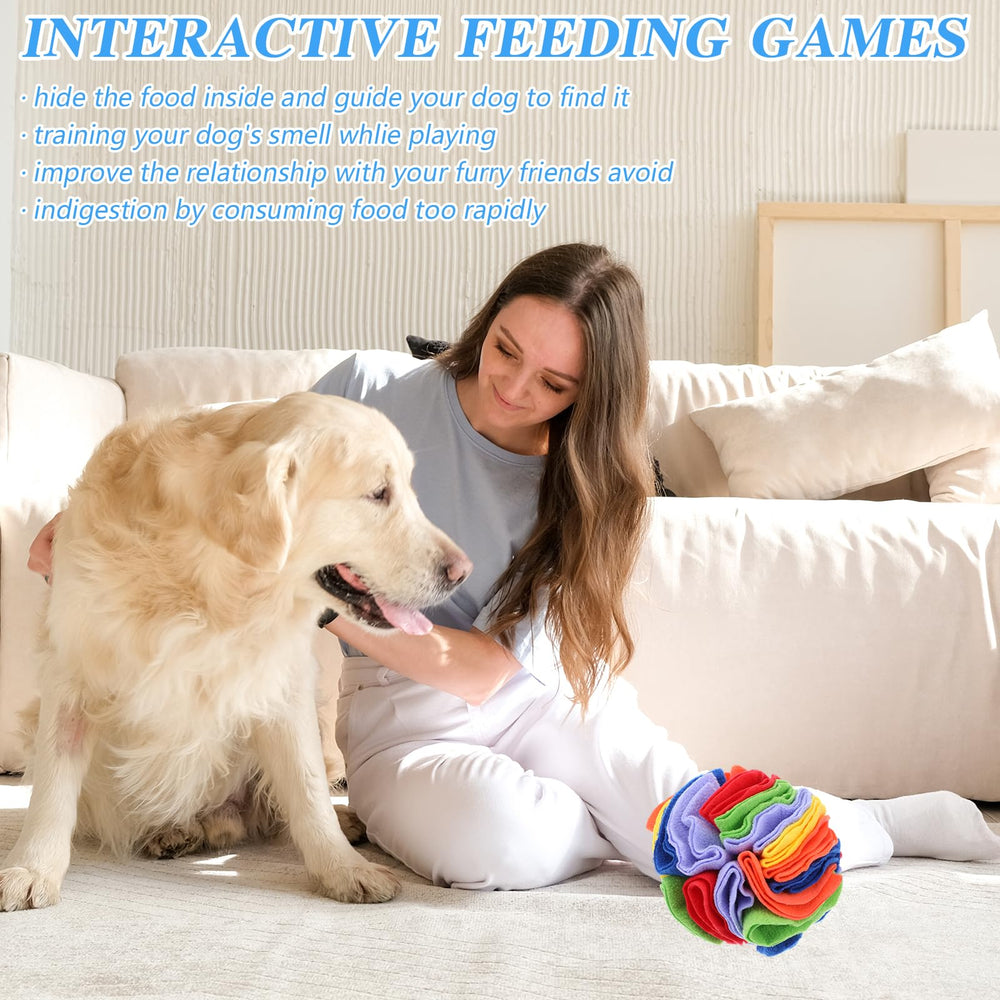 AojSup snuffle-ball soft polar fleece material detail and durability