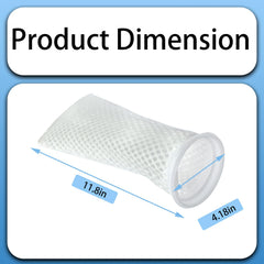Aolleteau long filter sock 4in design highlights durability for maintenance cycles