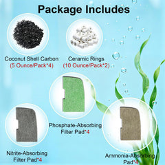 Aolleteau nitrite-absorbing pad helps maintain stable nitrite levels for fish comfort.
