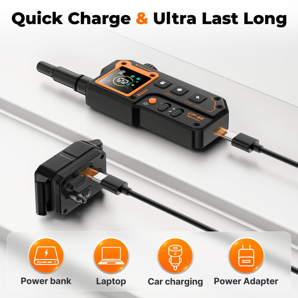 Aolulf dog training collar remote with long-lasting battery information.