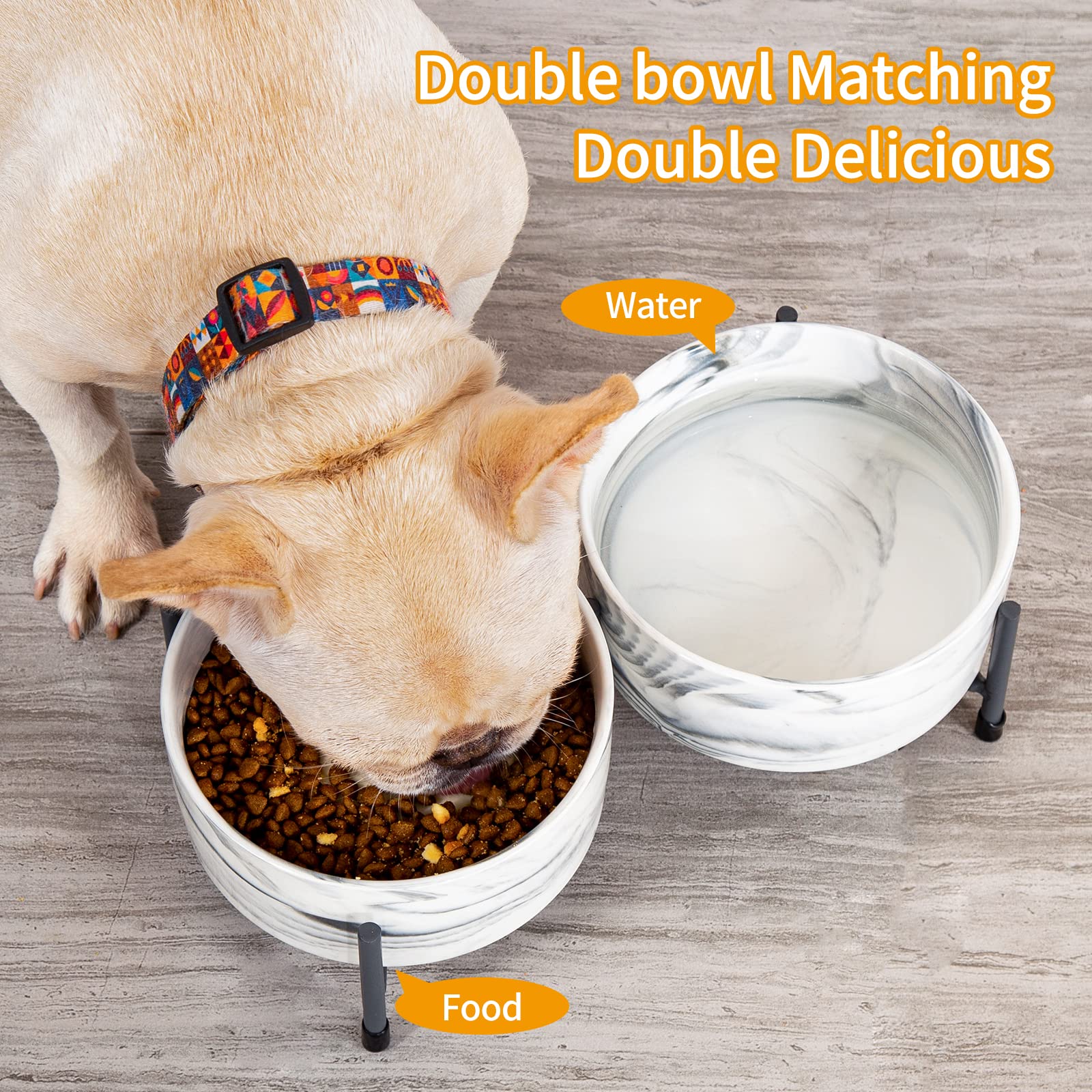 AOMRYOM no spill porcelain feeder reduces mess during meals.