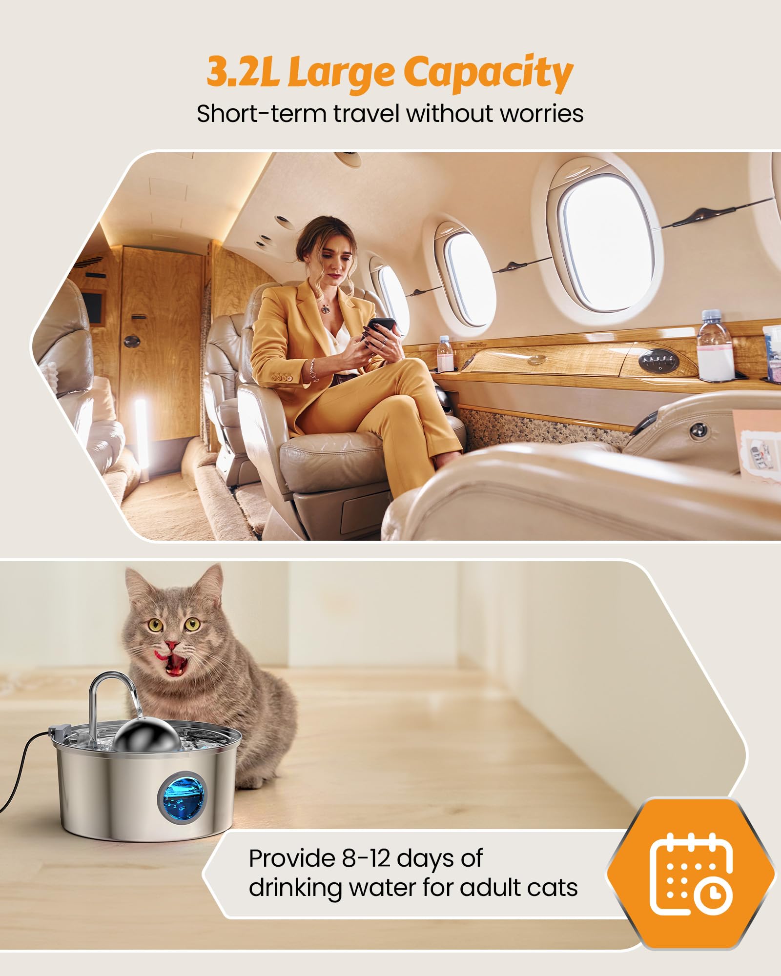 AONBOY multi-filter system removes debris and improves water taste.