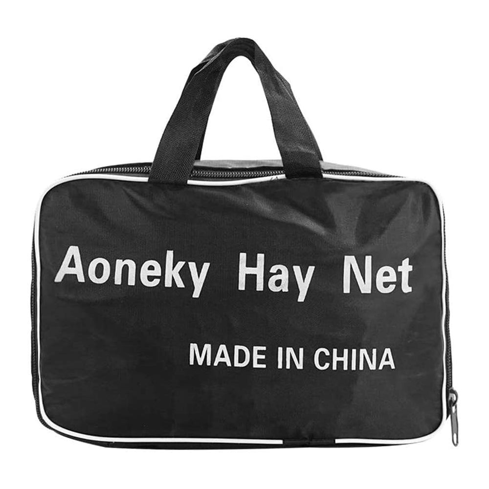 Aoneky Bale Hay Net with 6 ft cinch cord provides quick secure closure.