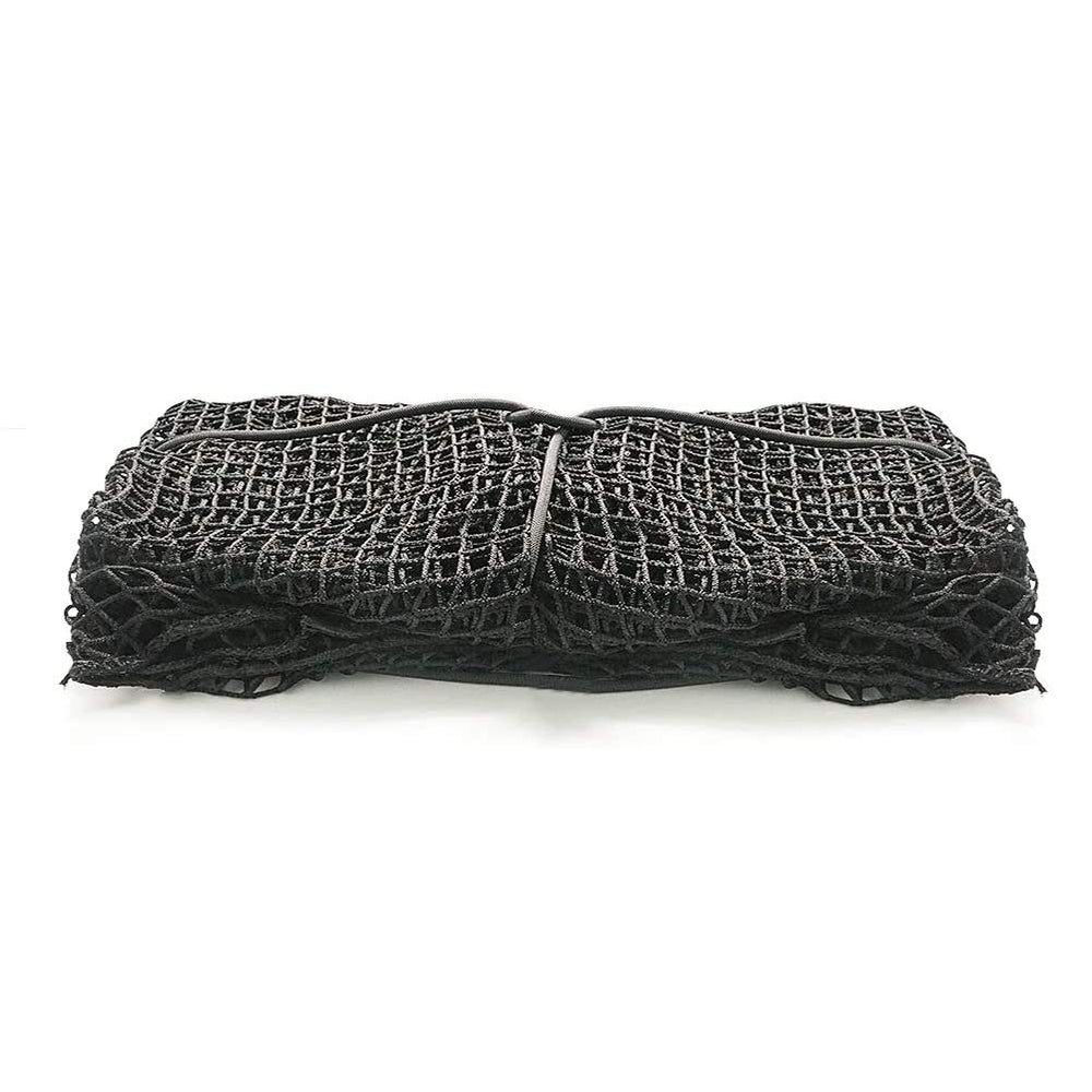 Aoneky Bale Hay Net opening 1.5 inch illustrates standard feeding option for easier meals.
