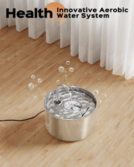 AOOGITF cat water fountain features activated carbon filter for fresher drinking water.