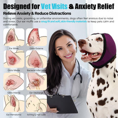 AOOLMOL dog bathing ear protection keeps ears dry during bath time