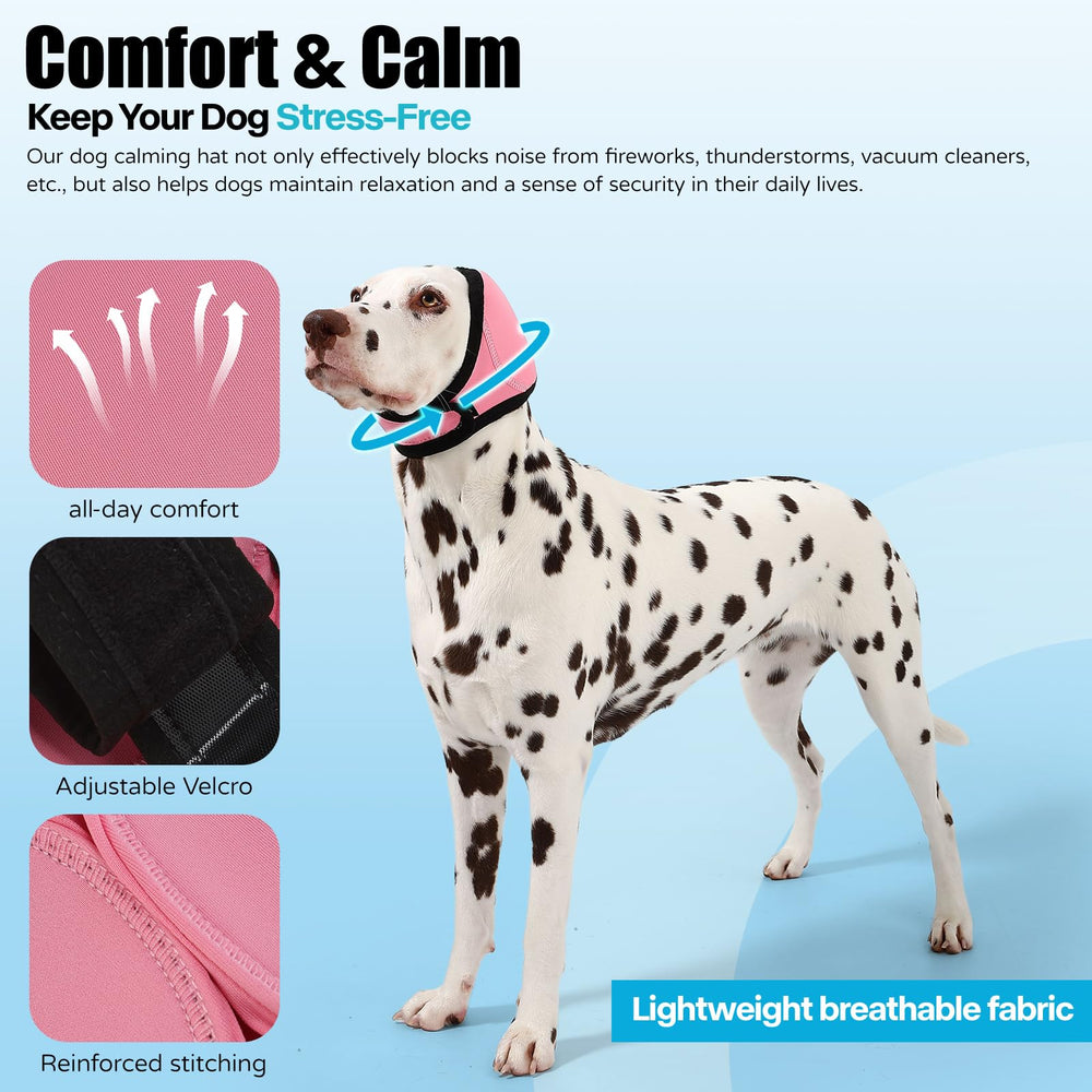 AOOLMOL dog ear muffs showcase waterproof materials for swimming and bathing.