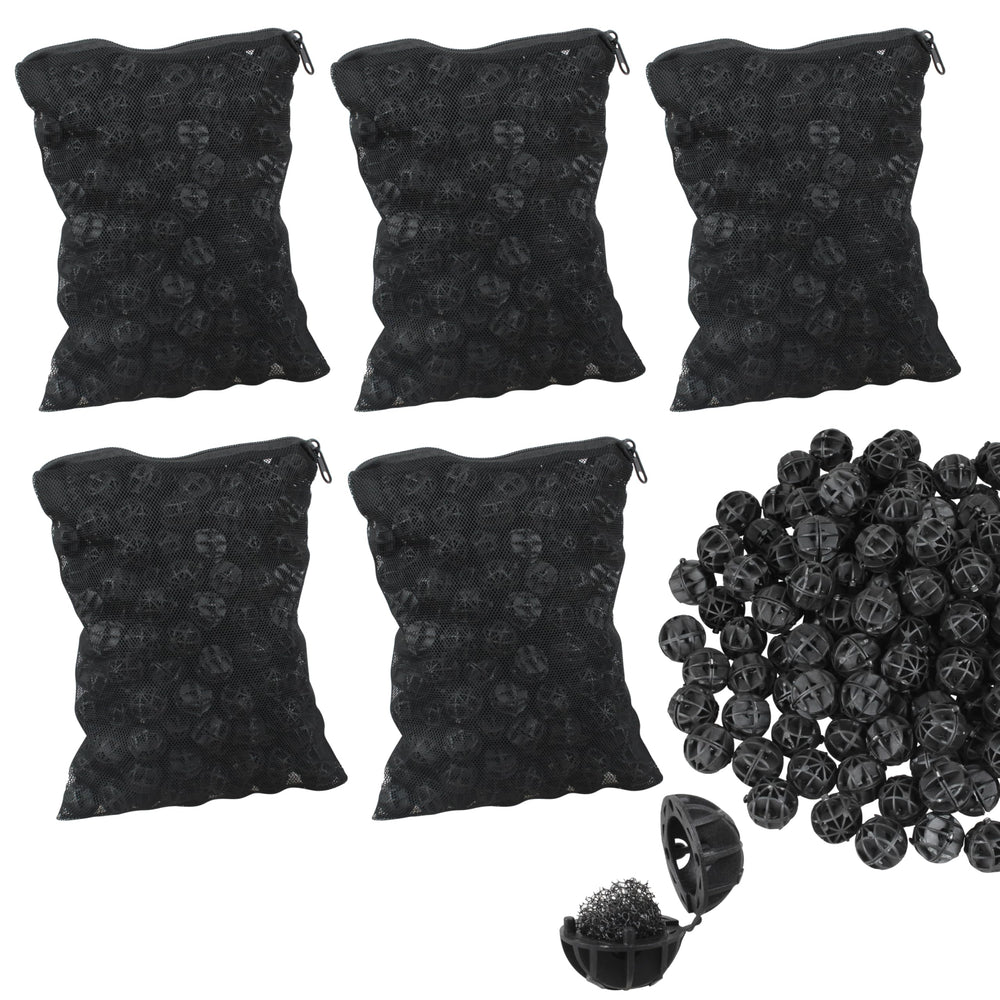 AOQIVIS bio balls 0.6-inch diameter ideal for efficient filtration in aquariums.