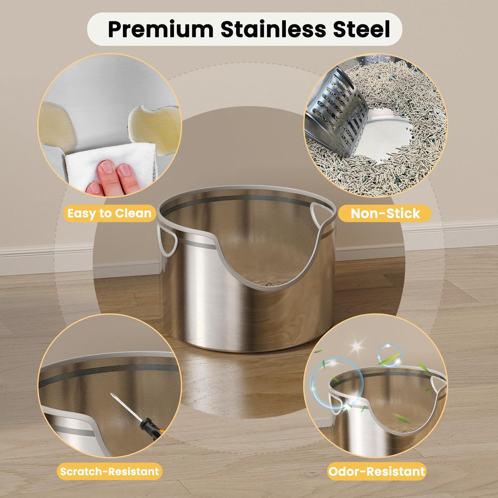 Aothey anti slip pads under litter box protect floors
