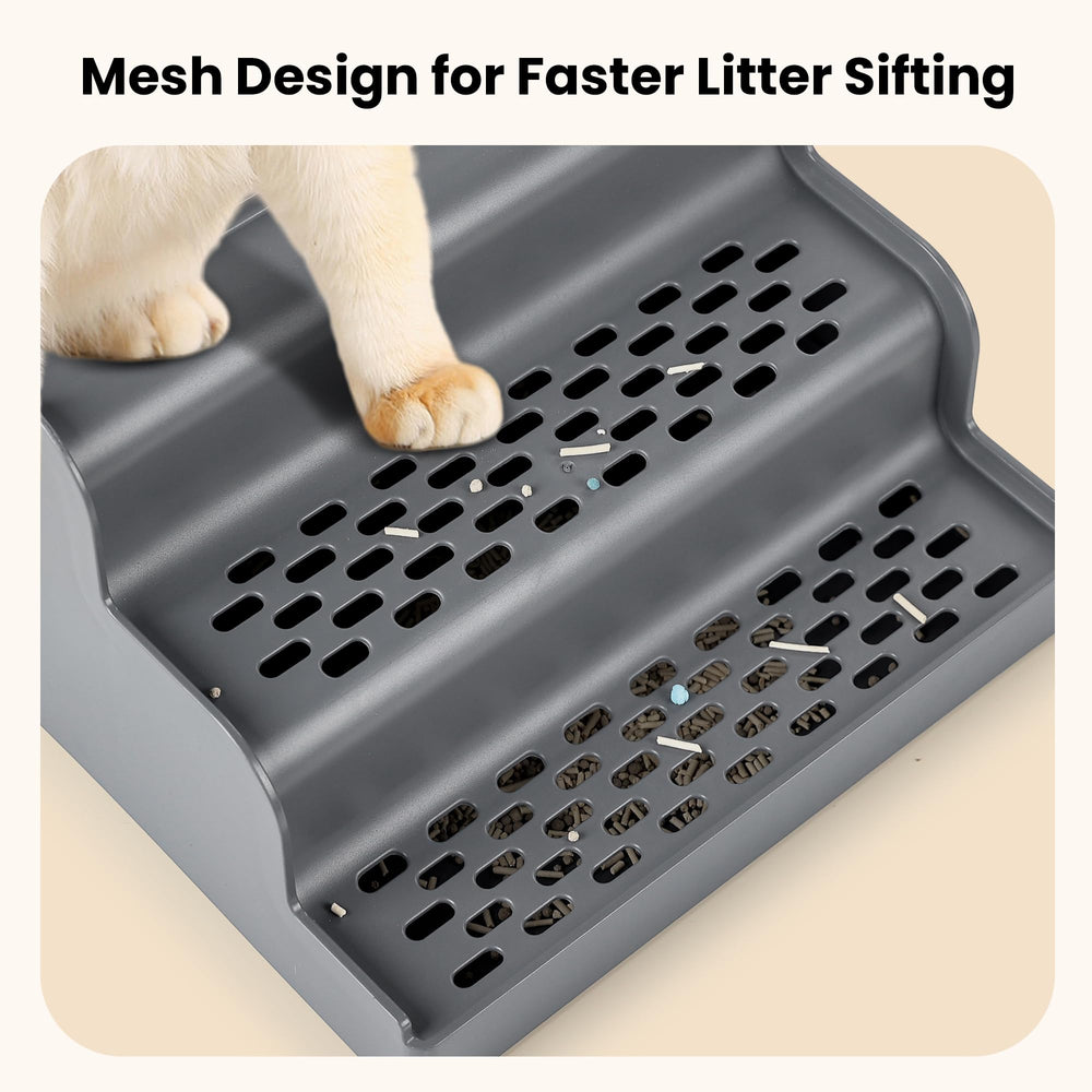 Aothey Litter Box Step helps small or elderly cats enter comfortably