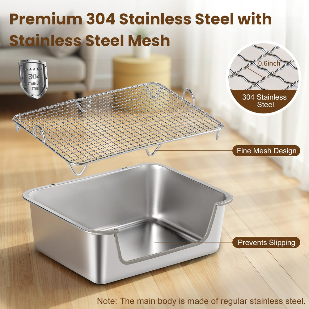 Aothey Rabbit Litter Box mesh focuses on safer paws and reduced litter spread.