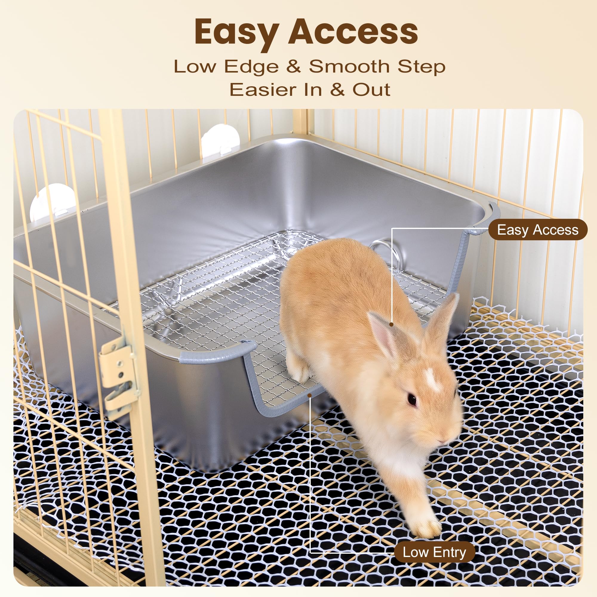 Aothey Rabbit Litter Box odor-control keeps pet spaces fresher between cleans.
