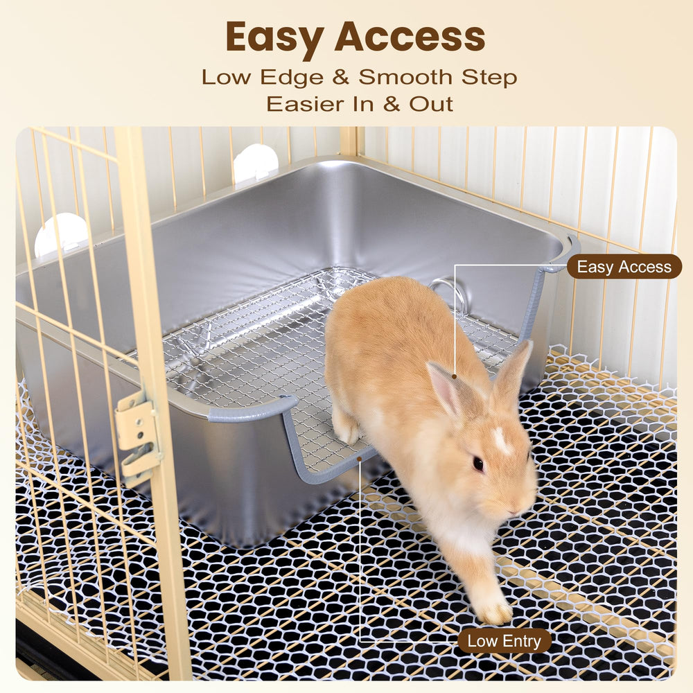 Aothey Rabbit Litter Box odor-control keeps pet spaces fresher between cleans.
