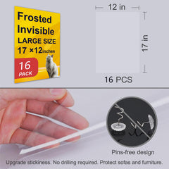 AOUKAR clear sofa guard tape on couch surface preserves upholstery with discreet protection