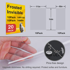 AOUKAR scratch protector easy peel and stick simplifies quick installation on furniture.