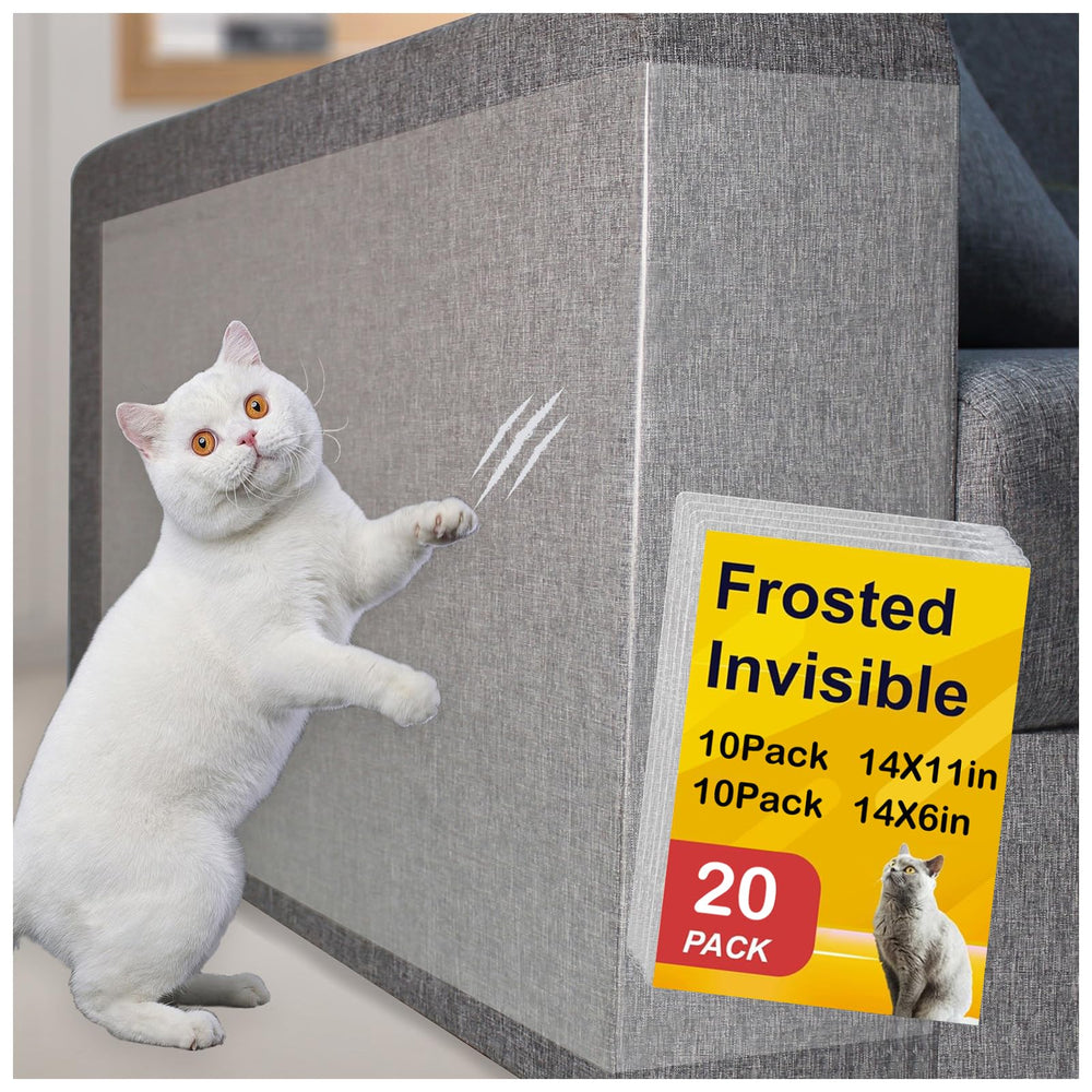AOUKAR scratch protector large coverage shields sofa corners from cat claws.