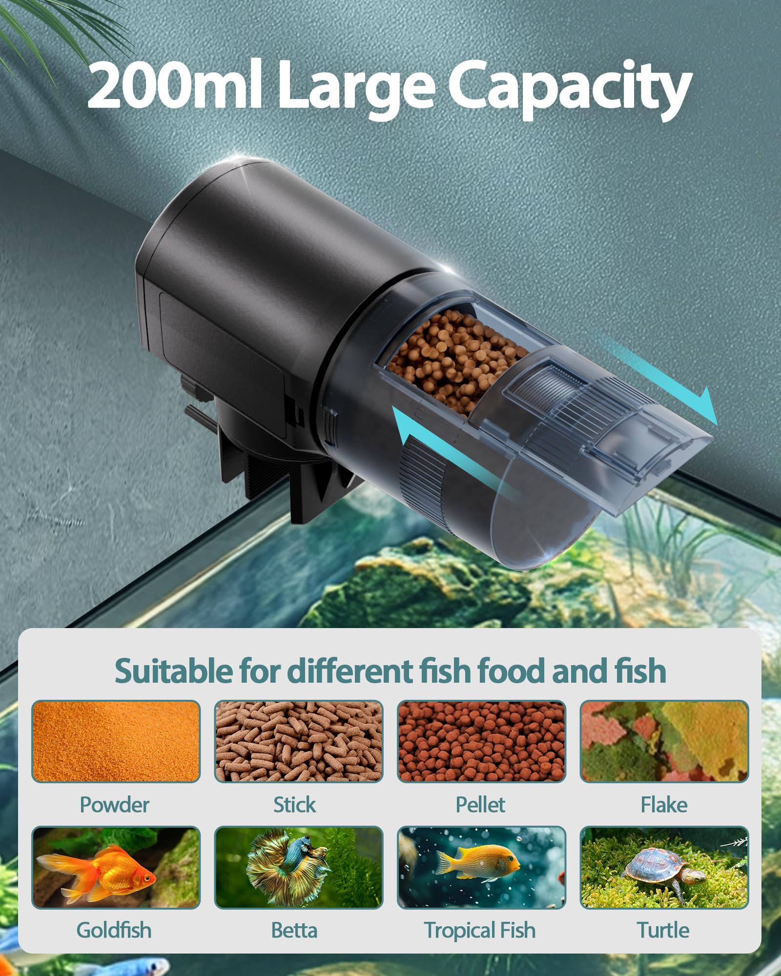 Aoyar feeder with 360 degree rotation for flexible placement