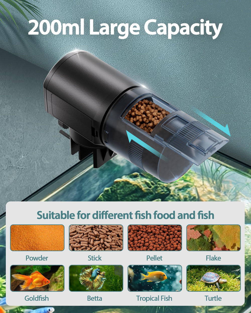 Aoyar feeder with 360 degree rotation for flexible placement