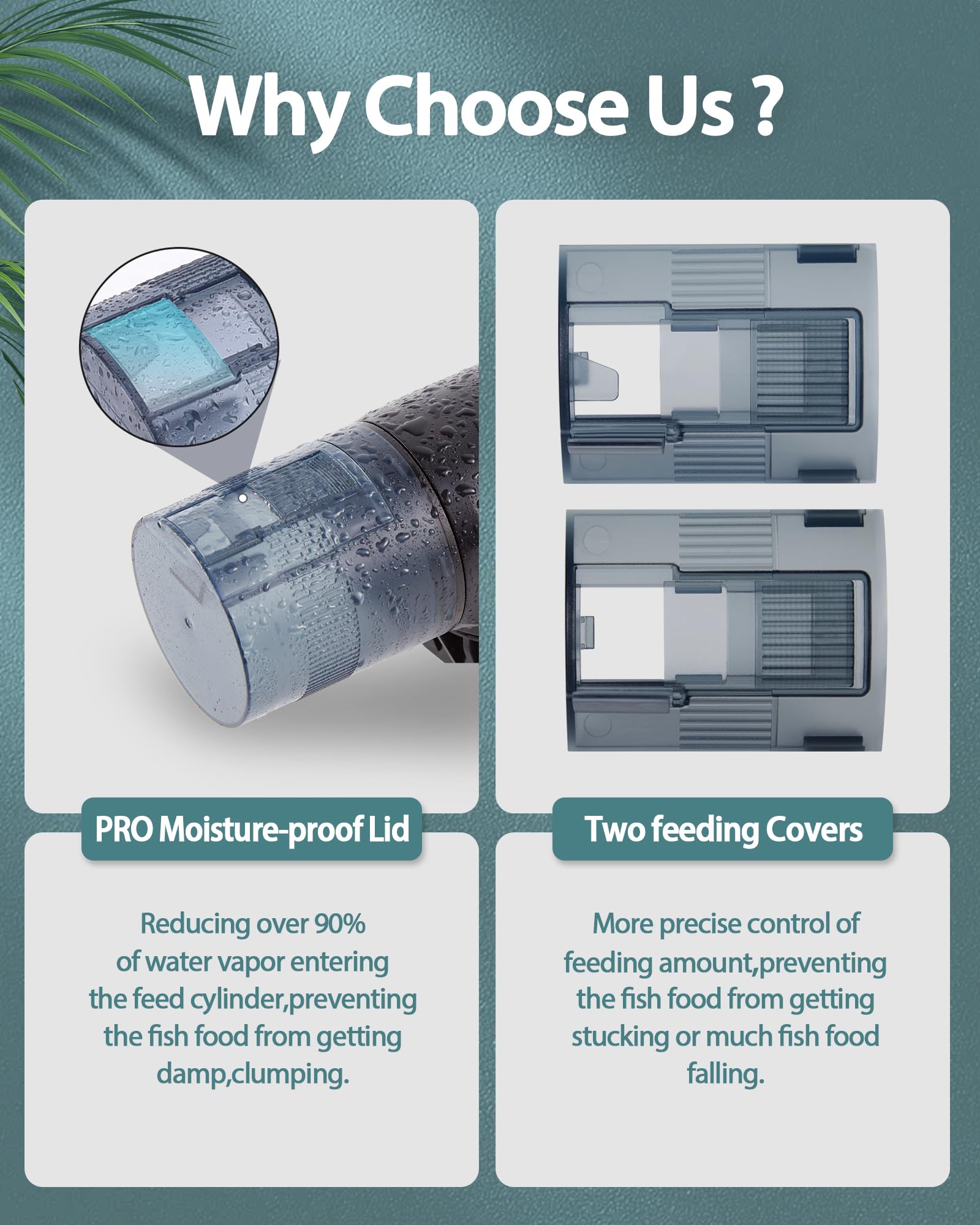 Aoyar feeder installation clip demonstrates secure tank attachment