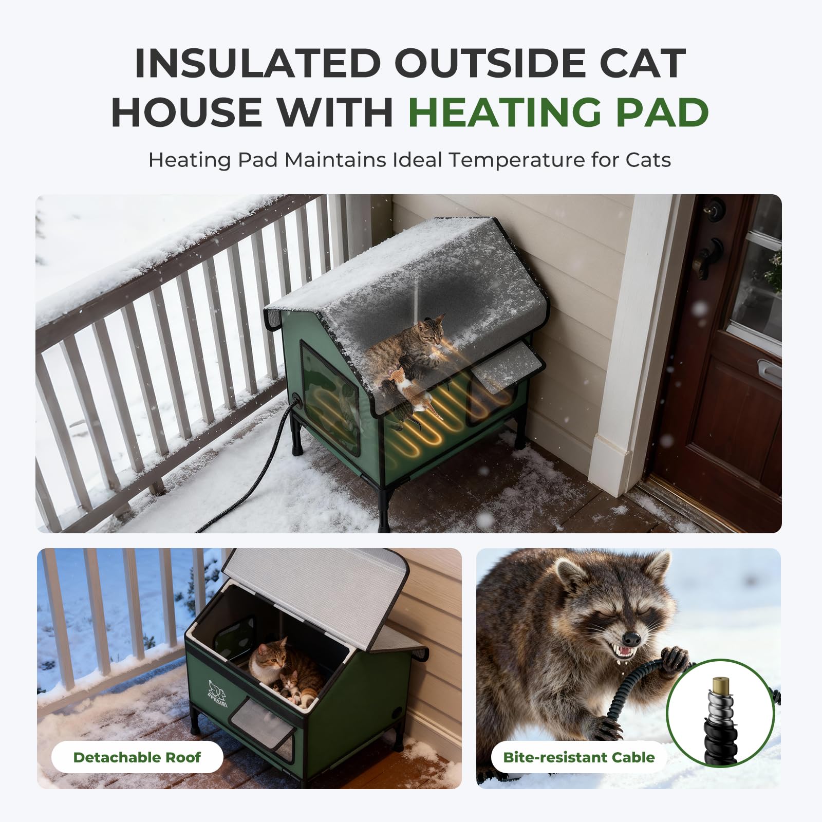 Apasiri 5-layer thermal design traps heat for a cozy outdoor hideaway.