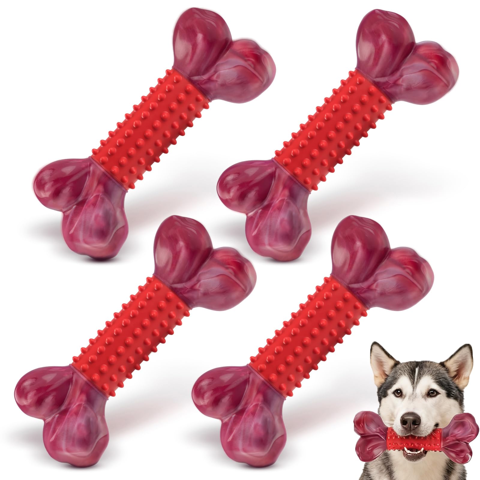 Apasiri beef-flavor dual-texture bone for long-lasting chewing