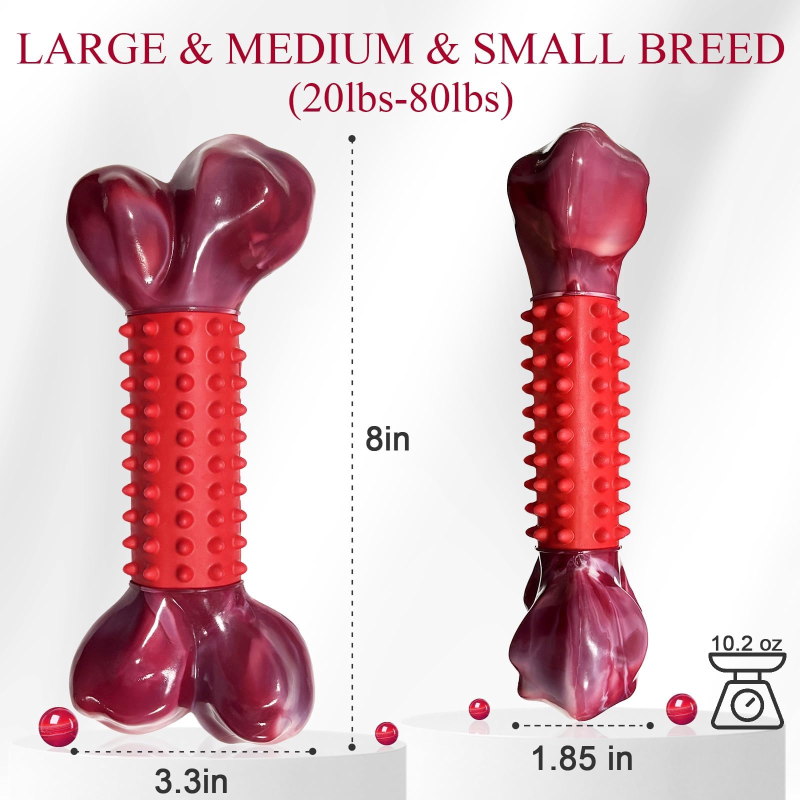 Apasiri beef-flavored chew bone entices dogs for independent play sessions.