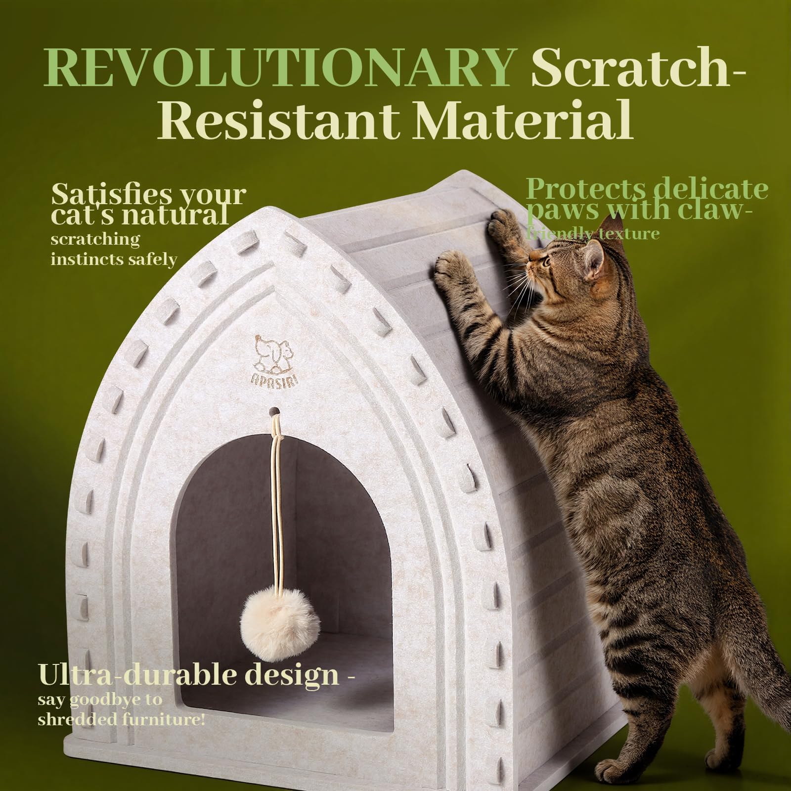 Apasiri Cat House castle design adds timeless decor-friendly style for homes