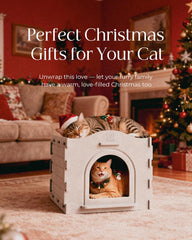 Apasiri castle-inspired cat house design adds decorative room charm.