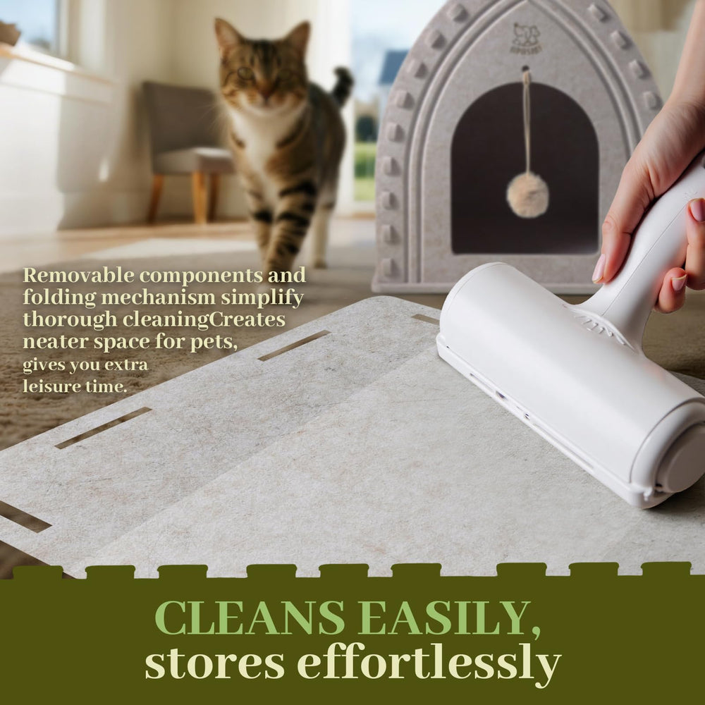 Apasiri Cat House removable plush ball on top supports stress-relief and interactive play