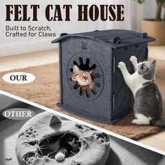 Apasiri cat house soft-raised-door invites rubbing and marking comfort.