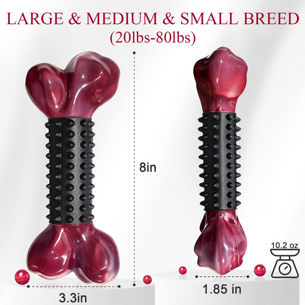 Apasiri easy-grip chew toy shows bone shape comfortable for dogs to hold.