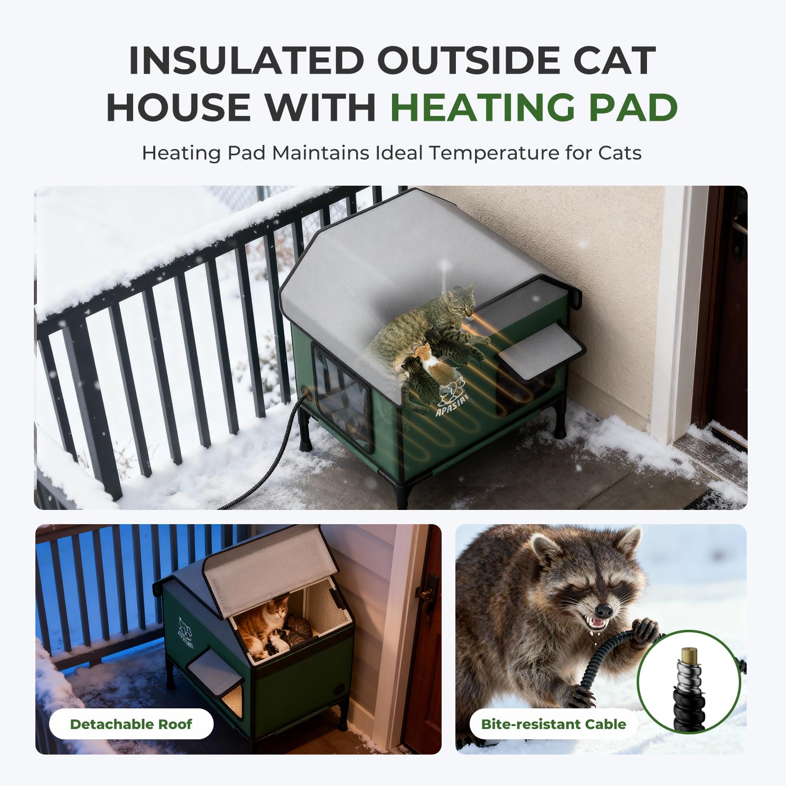 Apasiri five layer insulation creates a warm micro climate on cold days.