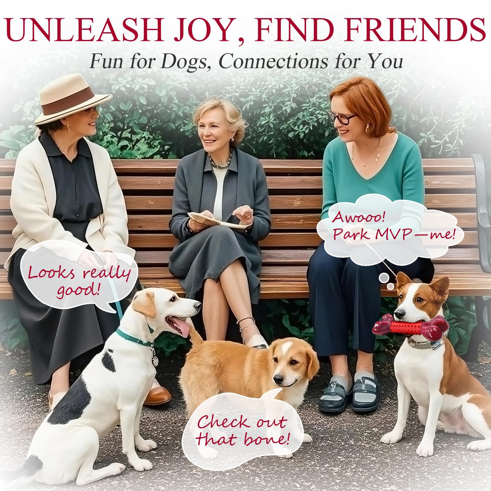 Apasiri four-pack bone set for multi-dog households