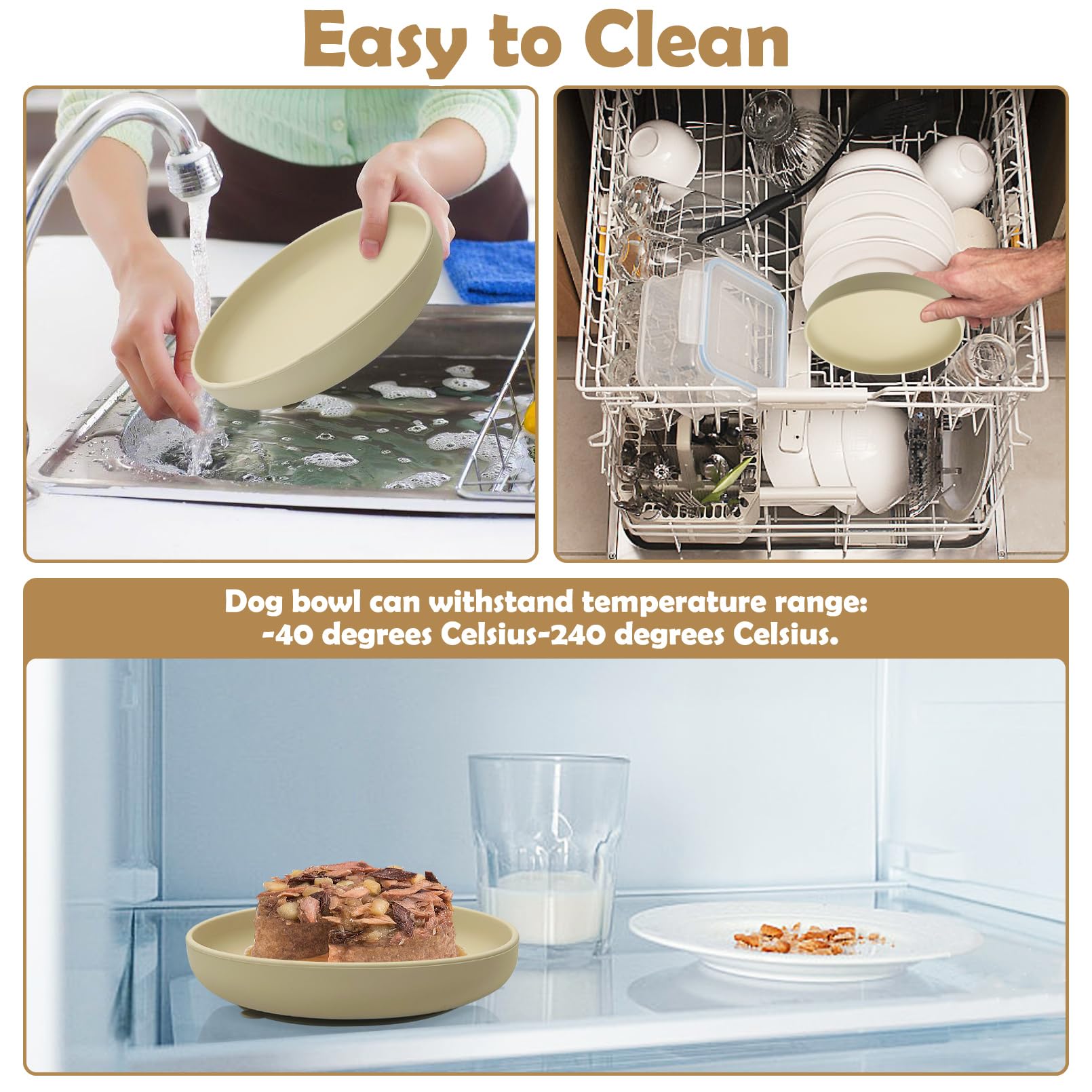 Apatal easy-clean-one-piece-dog-bowl cleans quickly after meals.