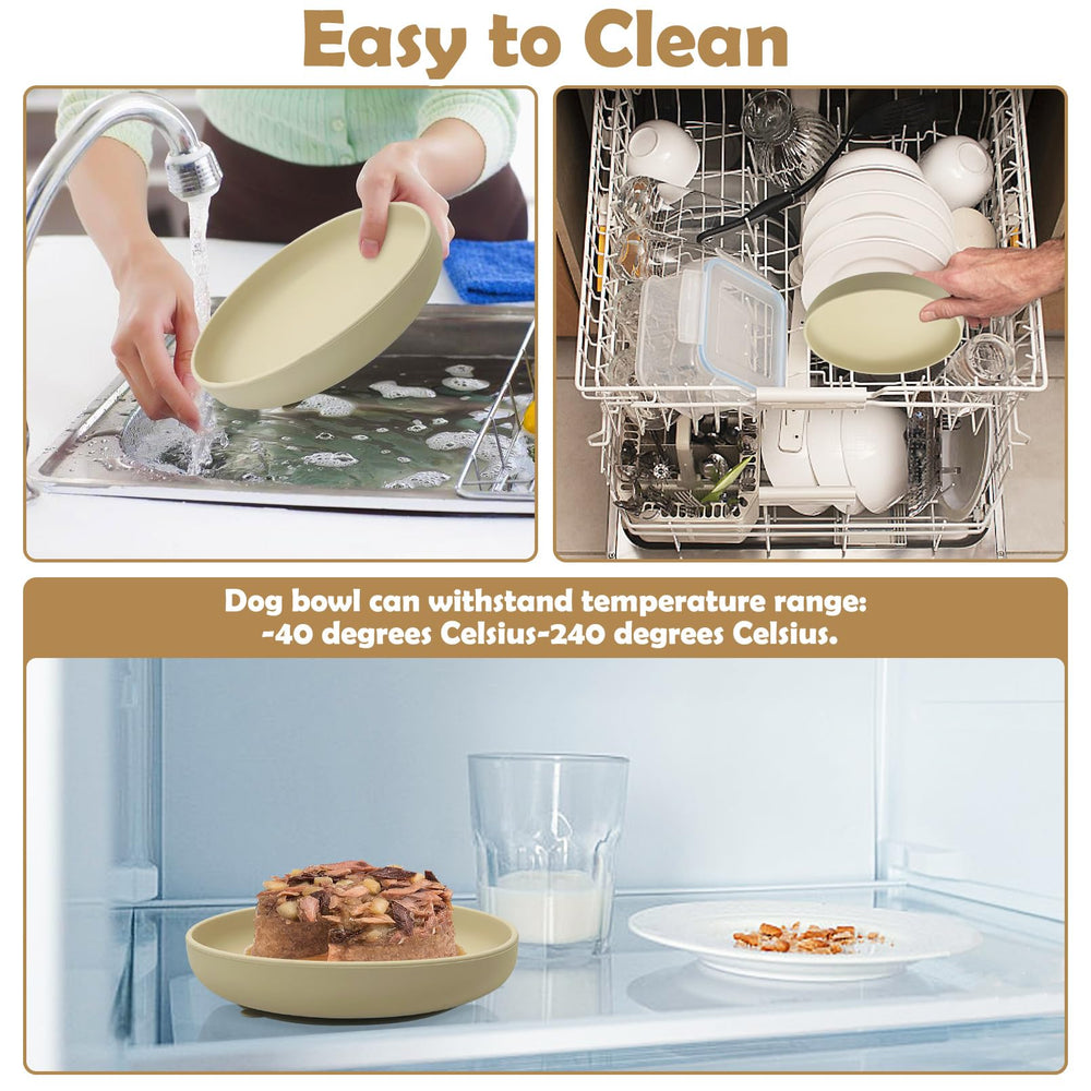 Apatal easy-clean-one-piece-dog-bowl cleans quickly after meals.
